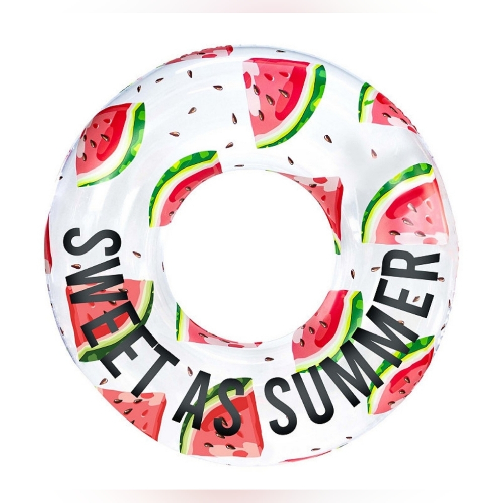 Large Watermelon Sweet As Summer Pool Tube Floatie 42 inches BRAND NEW
